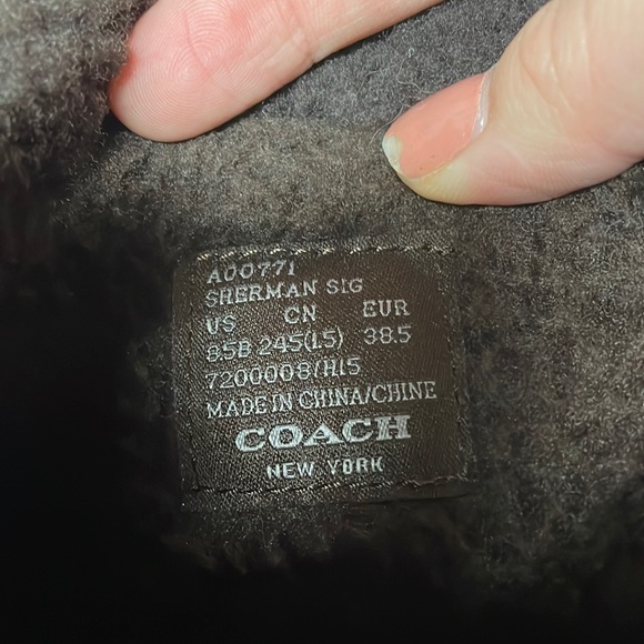 BRAND NEW Coach Sherman Signature Boots - Picture 3 of 5